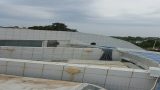 רשת שקופה לסילוק יונים מגג טכני בנהריה